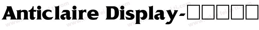 Anticlaire Display字体转换